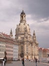 Close-up of the Frauenkirche in Dresden, Germany