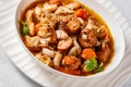 french cassoulet of chicken, sausages, white beans