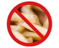 Close up of french fries behind no symbol