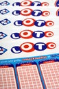 Close-up French Loto Bulletins