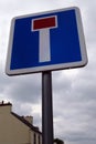 French road sign indicating a dead end