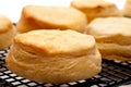 Close up of fresh baked biscuits