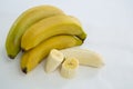 Close-up of fresh bunch of bananas Royalty Free Stock Photo