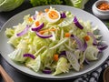 close up fresh cabbage salad