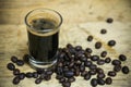 Close up fresh coffee beans and isolated on white background , fresh material from market, healthy drink and international drink Royalty Free Stock Photo