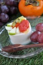 Close up Fresh Fruits Pudding Royalty Free Stock Photo