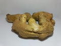 Fresh Ginger Root on White Surface Royalty Free Stock Photo