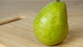 Close-up of a fresh green pear Royalty Free Stock Photo