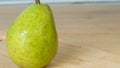Close-up of a fresh green pear Royalty Free Stock Photo