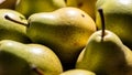 Close-up of Fresh Green Pears Royalty Free Stock Photo