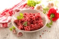 Fresh minced beef Royalty Free Stock Photo