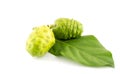 Close up of fresh noni on white background.