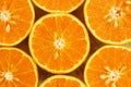 Close up of fresh oranges fruit slice texture background Royalty Free Stock Photo