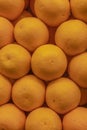 Close up of fresh oranges. Oranges in the market.