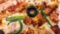 Close up of fresh pizza Royalty Free Stock Photo