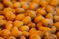 Close-up of fresh potatoes on display at farmer`s market Royalty Free Stock Photo