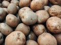 Close up of fresh raw potatoes in a market Royalty Free Stock Photo
