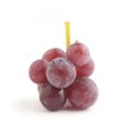 Fresh red grape isolated on white background Royalty Free Stock Photo