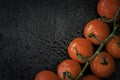 close up fresh ripe cherry tomatoes Royalty Free Stock Photo
