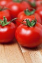 Close-up of fresh, ripe cherry tomatoes Royalty Free Stock Photo