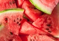 Close-up of fresh slices of red watermelon Royalty Free Stock Photo