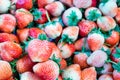 Close up of fresh strawberry fruit