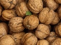Pile of Walnuts Background Texture Full Frame Royalty Free Stock Photo