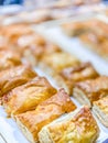 Close up freshness sweet bread bakery on plate