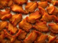 close - up of fried pork in a white plate