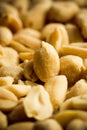 Close-up of fried salted peanuts