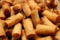 Close up on fried spring roll Royalty Free Stock Photo