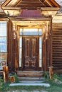 Close up of front door, Bodie Ghost Town