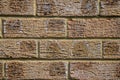 Close up Front View brick wall pattern as textured background