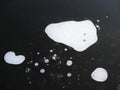 Close up of a frozen lake, airbubbles frozen in the ice, great for winter backgrounds or to give your design a cold feel