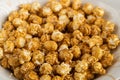 Close Up Full Frame Caramel Popcorn Texture Background Royalty Free Stock Photo