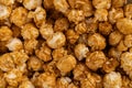 Close Up Full Frame Caramel Popcorn Texture Background Royalty Free Stock Photo