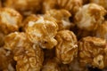 Close Up Full Frame Caramel Popcorn Texture Background Royalty Free Stock Photo