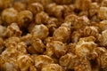 Close Up Full Frame Caramel Popcorn Texture Background Royalty Free Stock Photo