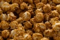 Close Up Full Frame Caramel Popcorn Texture Background Royalty Free Stock Photo