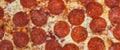 Close-up full frame shot of delicious pepperoni pizza Royalty Free Stock Photo