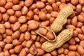 Close-up Full peanuts texture background Royalty Free Stock Photo