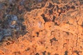 Close-up full-screen texture of orange spotted jasper