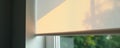 Close up, fully focused window shade, isolated , design, fabric