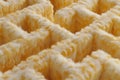 Close-Up of Furry Waffle Patterned Texture with Soft Yellow Tones Royalty Free Stock Photo