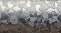Close-up of a galvanized steel surface displaying a crystalline pattern known as Royalty Free Stock Photo