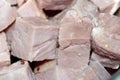 CLose Up of Gammon Ham Cubes Chunks Meat Royalty Free Stock Photo