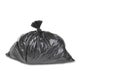 A close up of a garbage trash bag