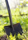 Close up of garden shovel Royalty Free Stock Photo