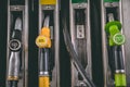 Close up of gasoline and diesel service station pump Royalty Free Stock Photo