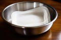 close-up of a gauze pad in stainless bowl Royalty Free Stock Photo